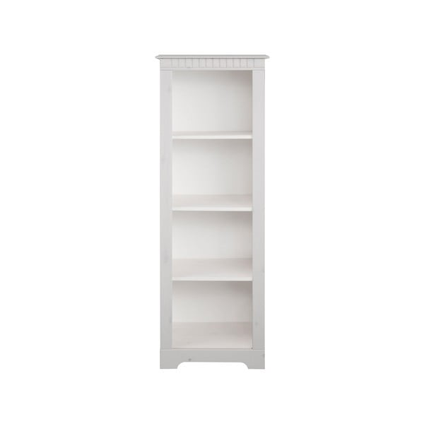 Bijela biblioteka od masivnog bora 50x135 cm Cubrix – Støraa-image-3