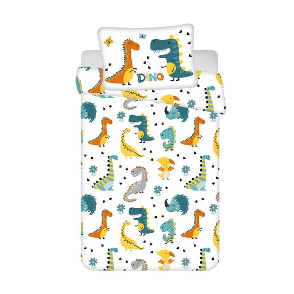 Pamučna dječja posteljina za dječji krevetić 100x135 cm Dino World – Jerry Fabrics