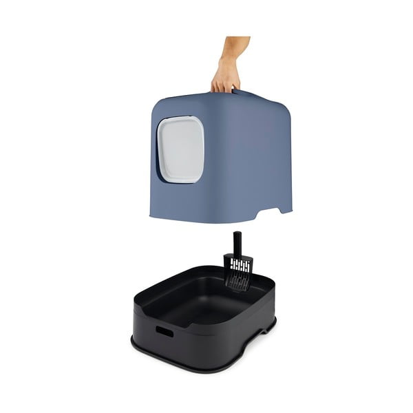 Tamno plavi mačji WC 40x51 cm Biala – Rotho-image-2