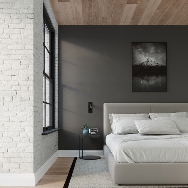 Crna metalna zidna lampa Chimery – Sollux-image-4