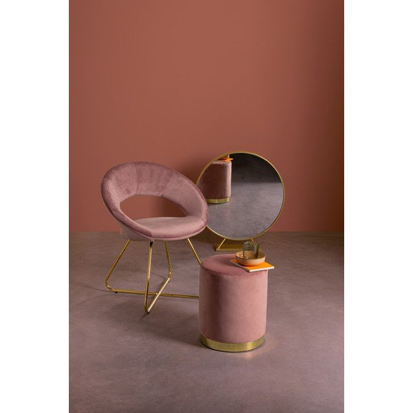 Tamno ružičasti baršunast tabure Lucilla – Yes Everyday-image-2