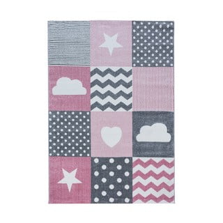 Ružičasti/sivi dječji tepih 80x150 cm Kids – Ayyildiz Carpets