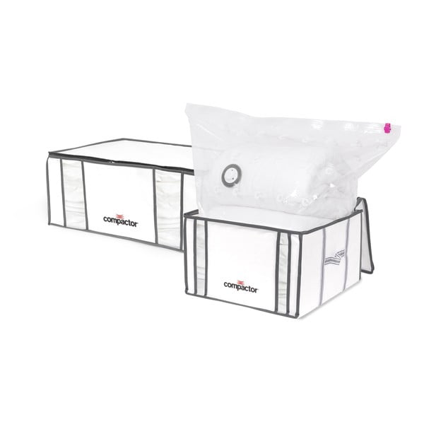 Vakuumske/ojačane tekstilne kutije za pohranu odjeće u setu 2 kom 50x65x27 cm Life – Compactor