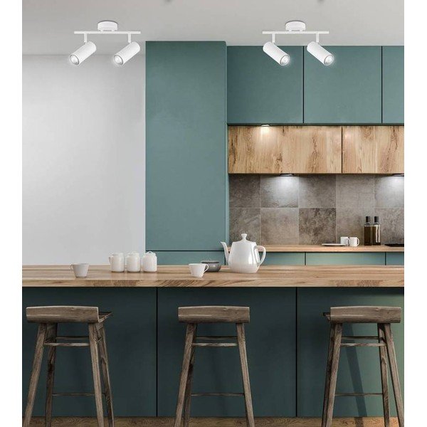 Bijeli metalni reflektor 9x36 cm Colly – Candellux Lighting-image-1