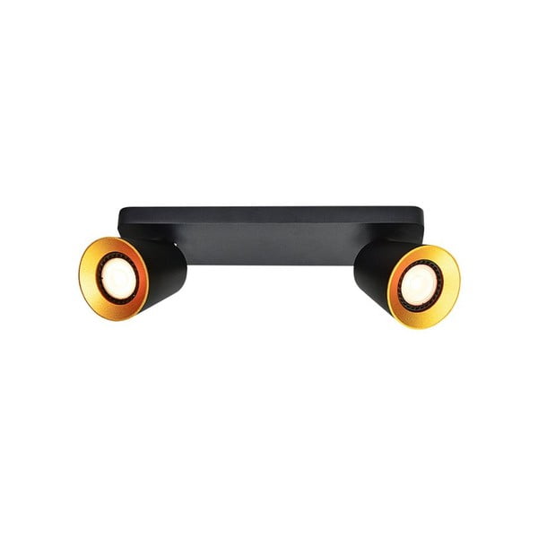 Crna stropna svjetiljka s metalnim sjenilom 9x31 cm Elli – GTV