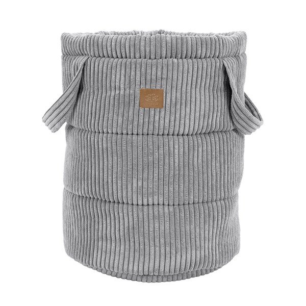 Siva tekstilna dječja kutija za pohranu ø 39x50 cm – Meowbaby