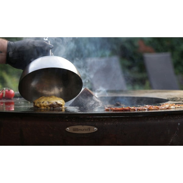 Smeđi vanjski roštilj na drva Remundi Nero M, ø 82 cm-image-3