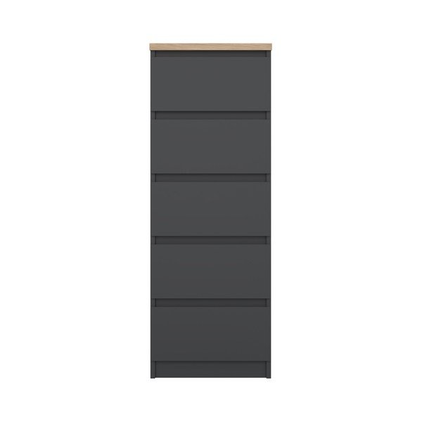 Tamno siva komoda 40x111x50 cm Naia – Tvilum-image-2
