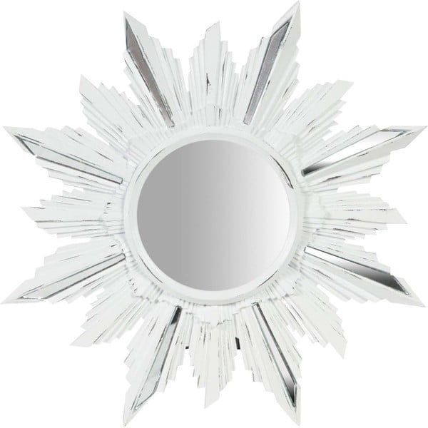 Bijelo zidno ogledalo Crido Consulting Petal