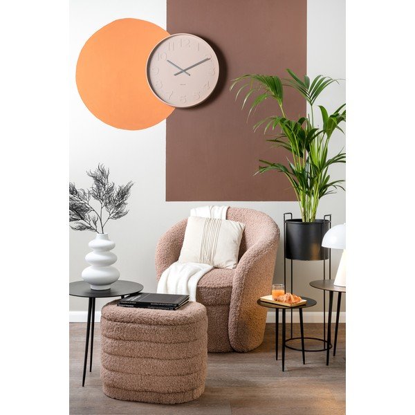 Smeđi ovalni puf s prostorom za odlaganje Leitmotiv Cuddly-image-1