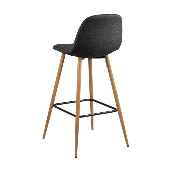 Siva/u prirodnoj boji barska stolica 101 cm Wilma – Actona-image-2