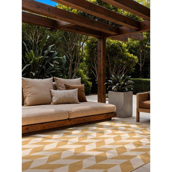 Oker žuti/krem unutarnji i vanjski tepih 160x230 cm Haringey Terrick – Ted Baker-image-1