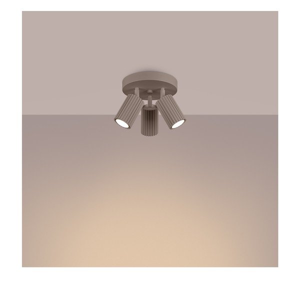 Smeđe-sivi metalni reflektor Gleam – Sollux-image-1