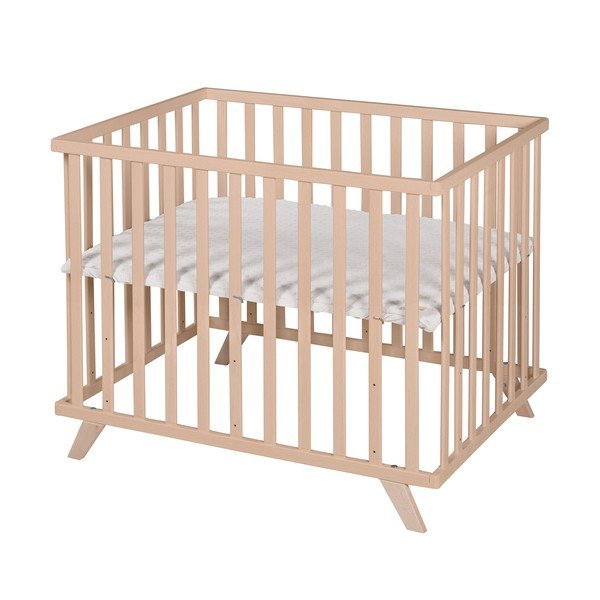 Putni krevetić od masivne bukve s podesivom visinom 75x100 cm u prirodnoj boji Lil Planet – Roba