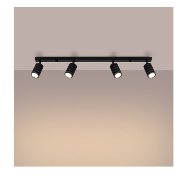 Crni reflektor 6,5x81 cm Gleam – Sollux-image-2