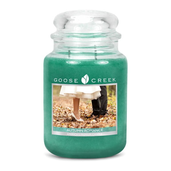 Mirisna svijeća u staklenoj posudi Goose Creek Autumn Romance, 150 sati gorenja