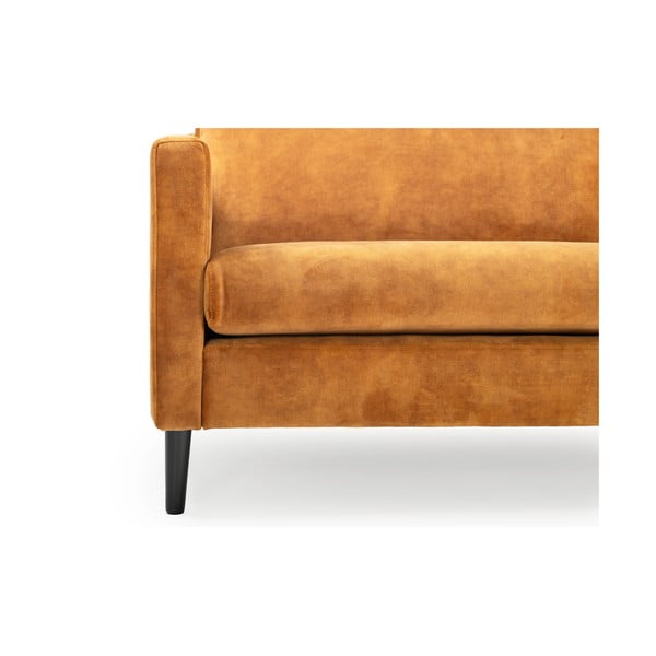 Žuta sofa s baršunastom površinom Scandic Adagio, širine 220 cm-image-4
