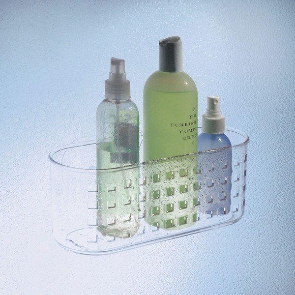 Košarica za tuš kabinu s vakuumskim zakačkama Suction Shower-image-1
