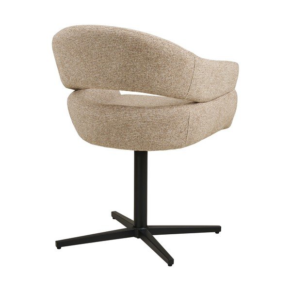 Bež podstavljena blagovaonska stolica s naslonima za ruke Dover – House Nordic-image-4