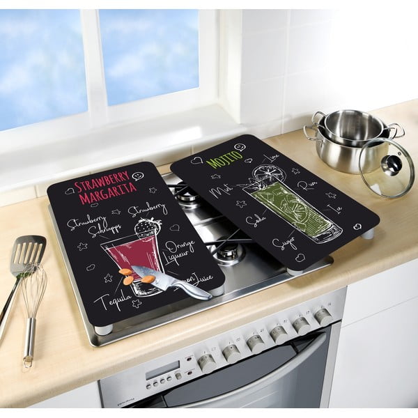 Set od 2 staklena poklopca Wenko Margarita za peć, 52 x 30 cm-image-2