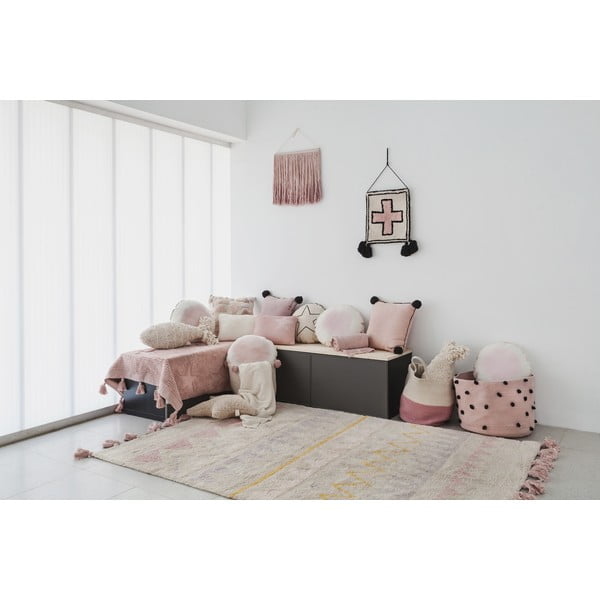 Ružičasti/krem periv/ručno rađen pamučan dječji tepih 140x200 cm Azteca Vintage Nude – Lorena Canals-image-3