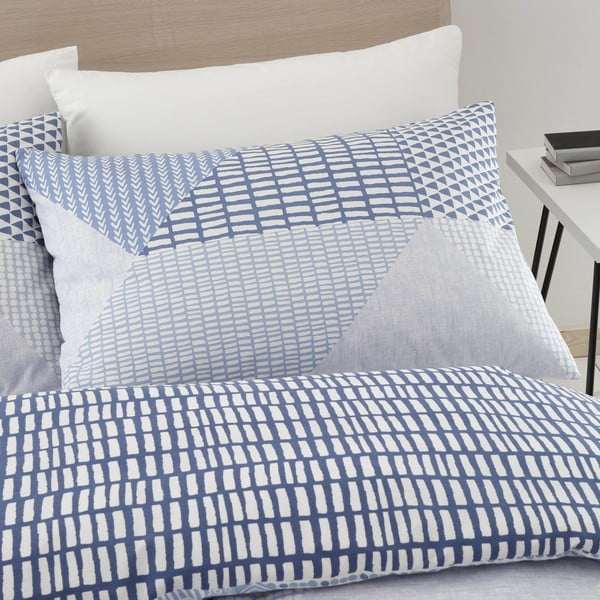 Plava posteljina 200x200 cm Larsson Geo - Catherine Lansfield-image-2