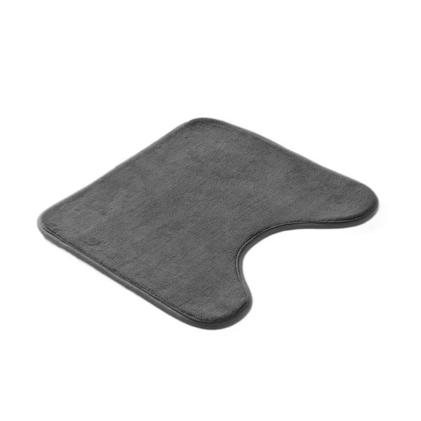 Antracitno siva kupaonska prostirka za WC 45x45 cm Vitamine – douceur d'intérieur-image-3