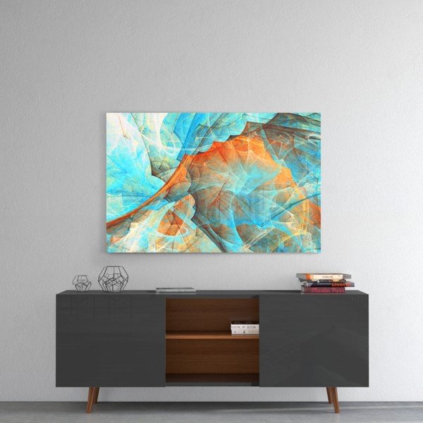 Staklena slika insigne obojenih mreža, 110 x 70 cm-image-1