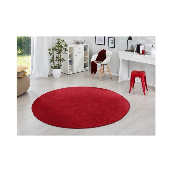 Hanse Home Fancy crveni tepih, Ø 133 cm-image-1