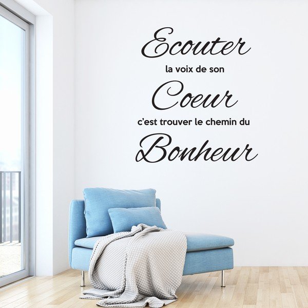 Crna naljepnica Ambiance Quote Écouter-image-1