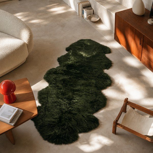 Zelena ovčja koža Native Natural Double, 60 x 240 cm-image-3