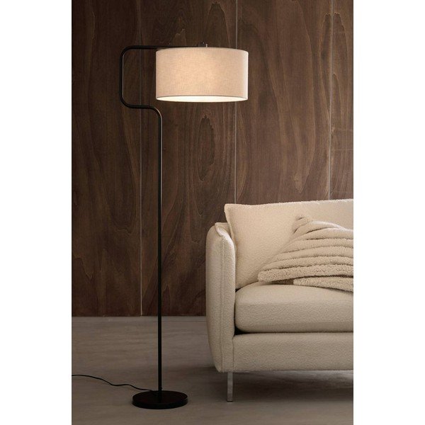 Crna/krem tekstilna stojeća svjetiljka (visina 160 cm) Josho – Ellos Home-image-2