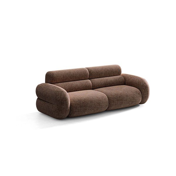 Smeđa sofa od šenila 220 cm Neo – Micadoni 