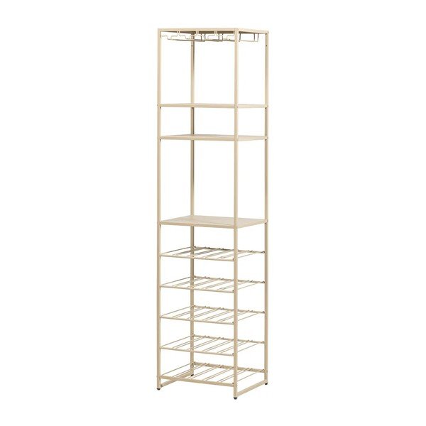 Bež vitrina za vino broj boca 25 kom, 45x185x40 cm Reese – WOOOD