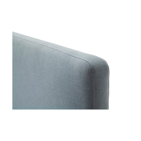 Prljavo plavi tapecirani bračni krevet s prostorom za odlaganje s podnicom 140x200 cm Mattis – Meise Möbel-image-4