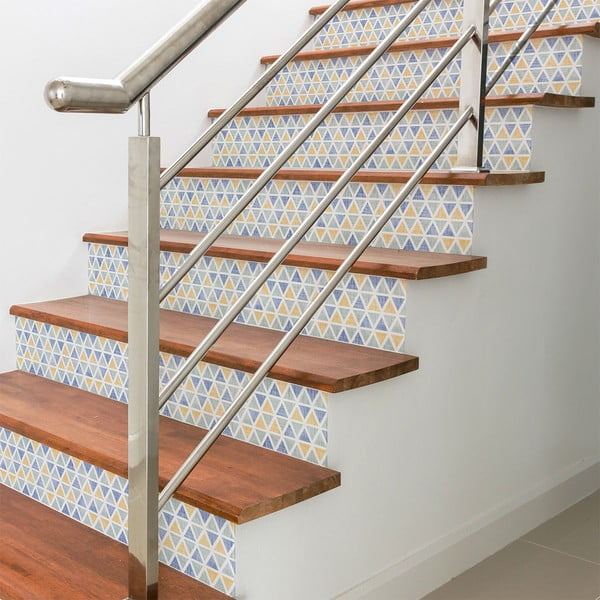 Set 2 naljepnice za stepenice Ambiance Edubio, 15 x 105 cm