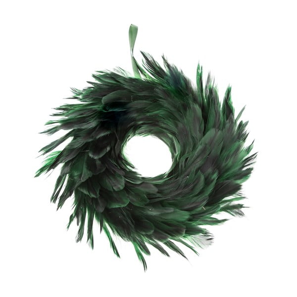 Zeleni vijenac od perja Dakls, Ø 14 cm