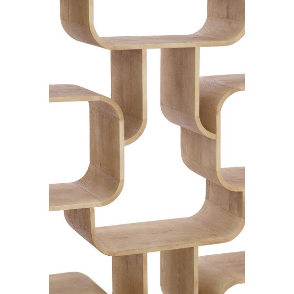 Regal od masivnog manga u svijetloj prirodnoj boji 100x200x30 cm Labare – Light & Living-image-4