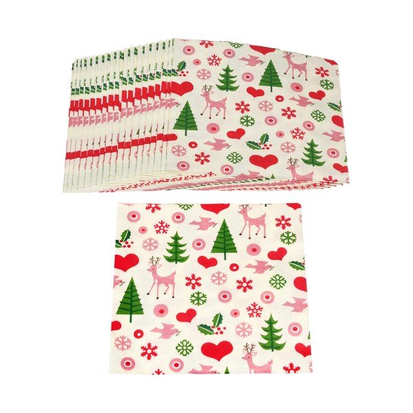 Ubrusi u setu 20 kom 25x25 cm 50s Christmas – Rex London-image-2