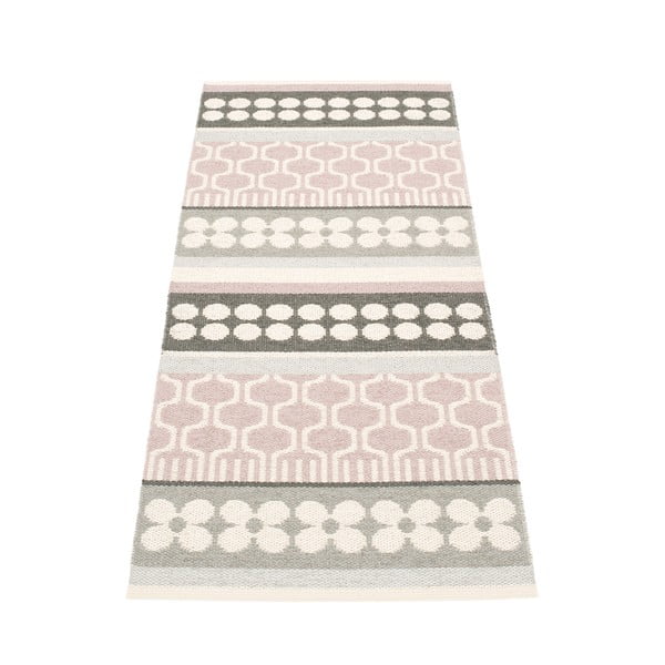 Svijetlo ružičasta/siva unutarnja i vanjska staza 70x180 cm Asta Pale Rose – Pappelina