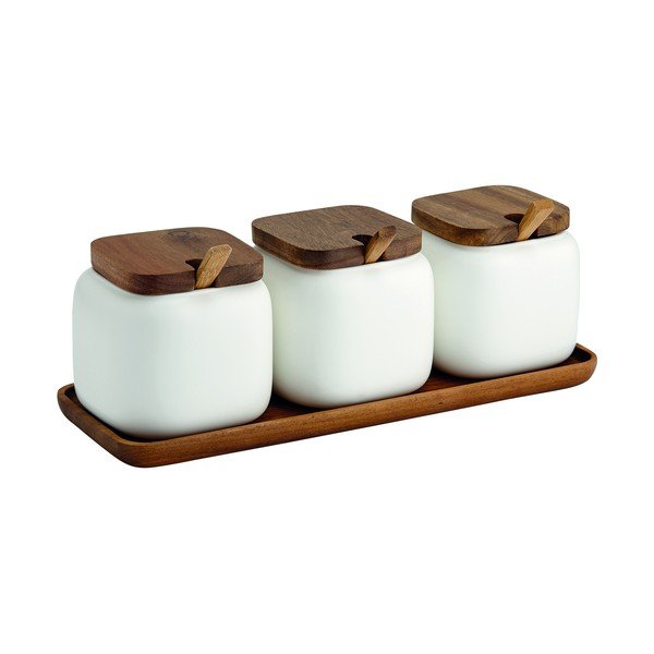 Porculanske posude za namirnice u setu 3 kom za šećer/za sol Essentials – Ladelle