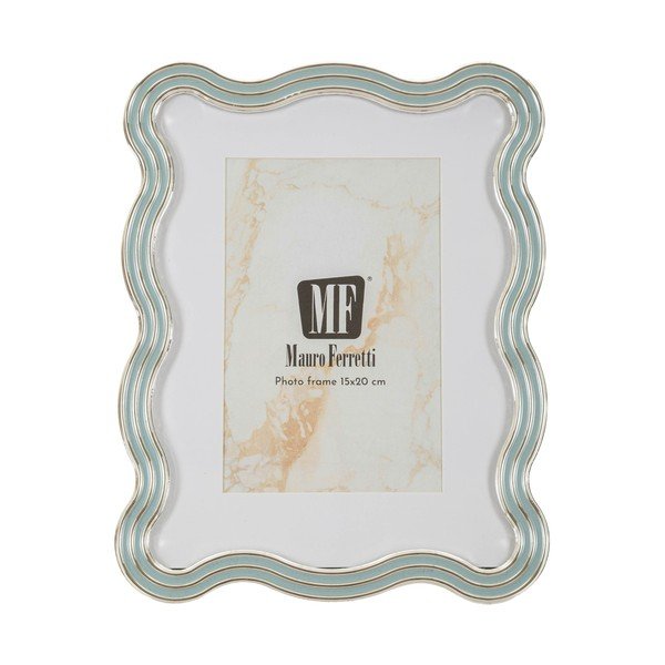 Svijetlo plavi/u srebrnoj boji metalni/stakleni stojeći okvir 17,5x22,5 cm Elizabeth – Mauro Ferretti-image-2