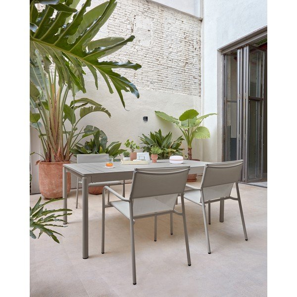 Vrtni stol aluminijski 90x140 cm Zaltana – Kave Home-image-1