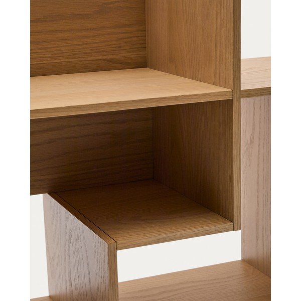 Modularni sustav polica u dekoru hrasta u prirodnoj boji 80x80x25 cm Ina – Kave Home-image-4