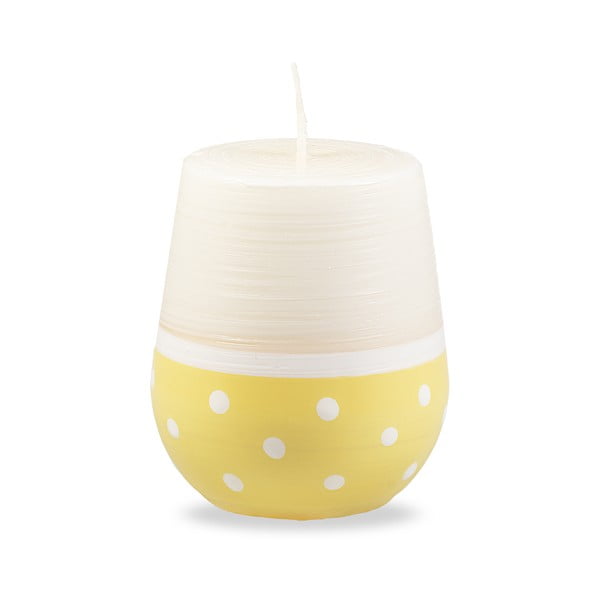 Bijelo-žuta svijeća Unipar Sweetness, vrijeme gorenja 32 h