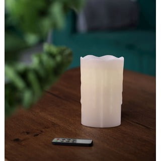 LED svijeća s daljinskim upravljačem DecoKing Drip, visina 12,5 cm