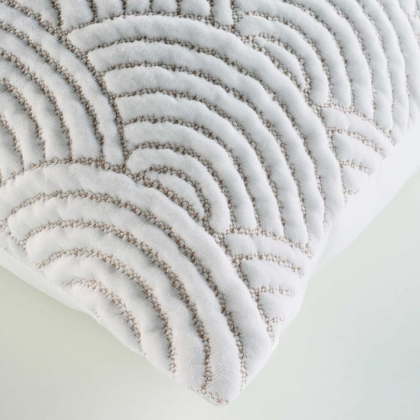 Bijeli/bež set prekrivača i jastučnice od jeseya 220x240 cm Cassandra – douceur d'intérieur-image-3