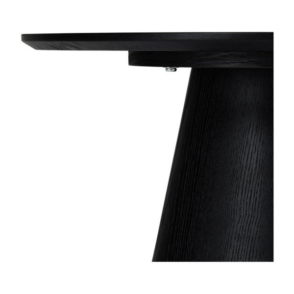 Crni stolić za kavu u dekoru hrasta ø 60 cm Tango – Furnhouse-image-3