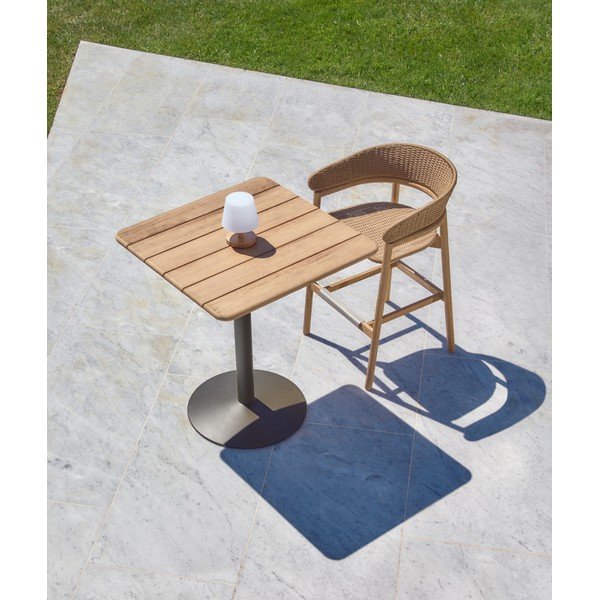 Vrtni barski stol s pločom stola od bagrema 80x80 cm Esilda – Kave Home-image-1