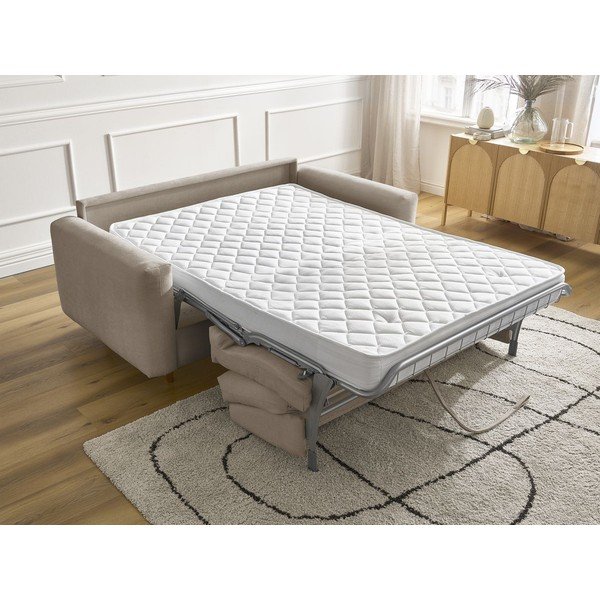 Smeđe-siva sofa za spavanje/sklopiva 220 cm Cocoone – Bobochic Paris-image-1